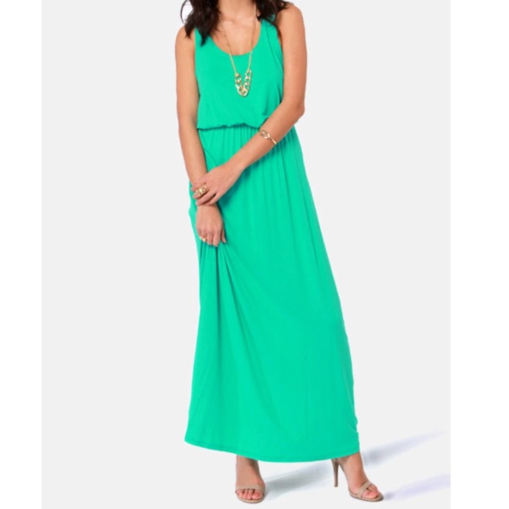NWT Lush olive green maxi dress